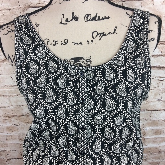 Lou & Grey Paisley Pattern Drawstring Waist Dress - Picture 5 of 7